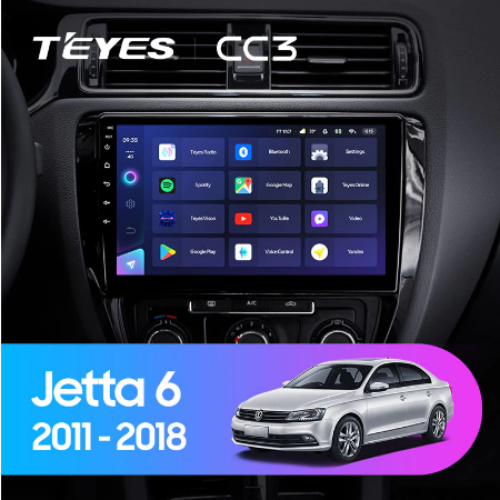 Штатная магнитола Volkswagen Jetta 6 (2011-2018) Teyes CC3 - фото 7983