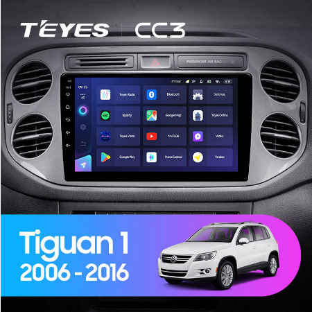 Штатная магнитола Volkswagen Tiguan 1 (2006-2017) Teyes CC3 - фото 7996