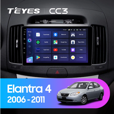 Штатная магнитола Hyundai Elantra 4 HD (2006-2011) Teyes CC3 - фото 8172