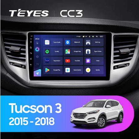 Штатная магнитола Hyundai Tucson 3 (2015-2018) Teyes CC3 - фото 8201