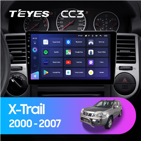 Штатная магнитола Nissan X-Trail X Trail 1 T30 (2000-2007) Teyes CC3 - фото 8491