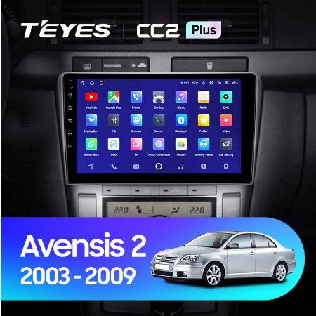 Штатная магнитола Toyota Avensis T250 2 II (2003-2009) Teyes CC2L Plus/CC2 Plus - фото 8706