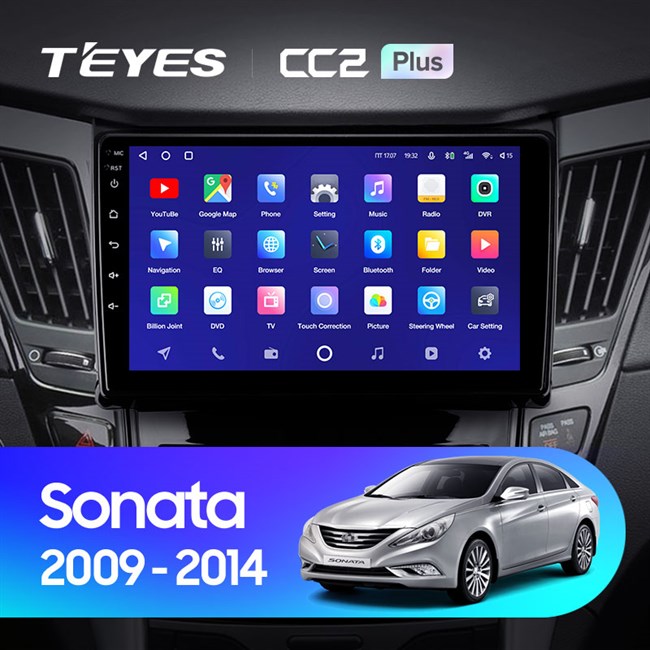 Штатная магнитола Hyundai Sonata 6 YF (2009-2014) Teyes CC2L Plus/CC2 Plus - фото 9341