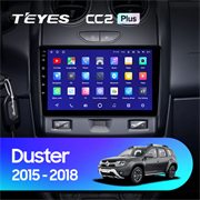 Штатная магнитола Renault Duster (2015-2018)  / LADA Largus 1 2021 Teyes CC2L Plus/CC2 Plus