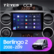 Штатная магнитола Citroen Berlingo 2 B9 (2008-2019) Teyes CC3