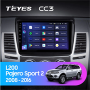 Штатная магнитола Mitsubishi Pajero Sport 2/L200/Triton (2008-2016) Teyes CC3