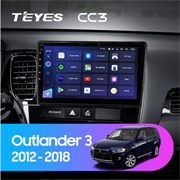 Штатная магнитола Mitsubishi Outlander 3 (2012-2018) Teyes CC3