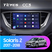 Штатная магнитола Hyundai Solaris 2 (2017-2018) Teyes CC3